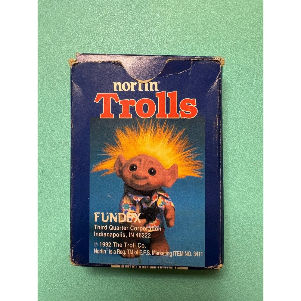 Vintage 1992 Norfin Trolls Playing Cards Fundex Retro 90s Collectible Deck